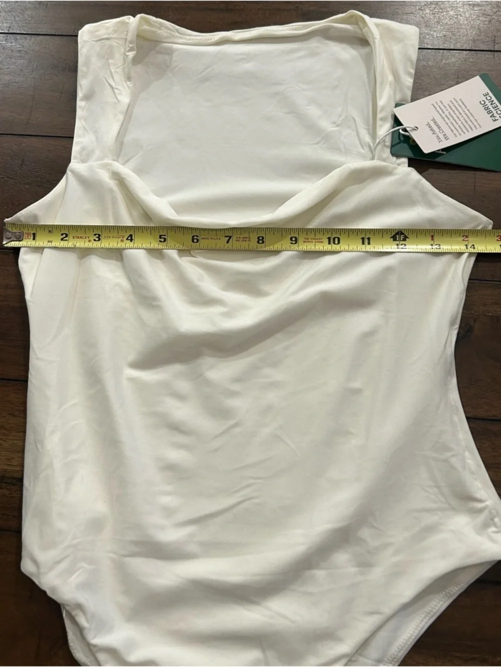 Halara Sleeveless Bodysuit Size Medium Cowl Neck Cream Ivory NEW With Tags